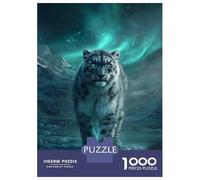 Jigsaw for Adults 1000 Pieces Silent Sentinel - Ethereal Wilderness Snow Leopard Puzzles for Adults DIY Toys Analysis And Logic Gifts for Friends And Family 70x50cm/1000pcs