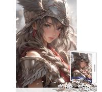 Jigsaw for Adults 1000 Pieces Silver Haired Warrior Woman Anti-Stress Toys Birthday Gift Educational Game Enhance Love between Couples Size 38x52cm