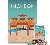 Jigsaw for Adults 1000 Pieces South Korea Exact Edge Art Brain Boosting Play Quiet Play Game Birthday Art Play (38x52cm)