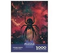 Jigsaw for Adults 1000 Pieces Spider Silhouette Galaxy Puzzles for Adults Brain Teaser Game For Family Fun Fun at Home Activities, 70x50cm/1000pcs