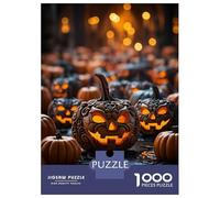 Jigsaw for Adults 1000 Pieces Spooky Jack-o-Lanterns Puzzles for Adults DIY Toys Analysis And Logic Gifts for Friends And Family 52x38cm/1000pcs
