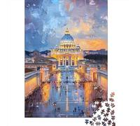 Jigsaw for Adults 1000 Pieces St. Peter's Basilica, Vatican City-1 Puzzles for Adults Brain Teaser Game For Family Fun Fun at Home Activities, 70x50cm/1000pcs
