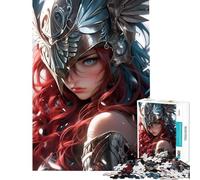 Jigsaw for Adults 1000 Pieces Sweet Valkyrie Girl for Educational Game Challenge Toy Brain Teaser Game Birthday Present Gifts for Women Men (size 38x26cm)