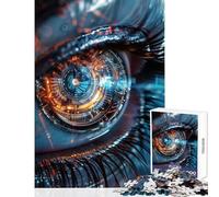 Jigsaw for Adults 1000 Pieces The EYE AI Puzzles for Teenagers Difficult Challenge Train Your Brain And Hands Great Gifts for Gaming (50x75cm)