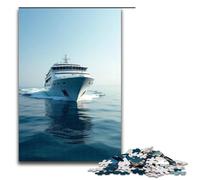 Jigsaw for Adults 1000 Pieces The Returning Ships Cut through The Calm Waters Family Wooden Puzzles Educational Game Challenge Toy 1000 PCS(75x50cm)