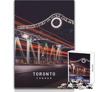 Jigsaw for Adults 1000 Pieces Toronto Family Fun & Game Night Precision Cutting Gift For Birthdays Size 38x52cm