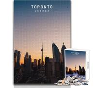 Jigsaw for Adults 1000 Pieces Toronto Family Fun & Game Night Precision Cutting Gift For Birthdays Size 38x26cm