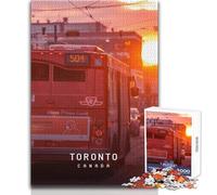 Jigsaw for Adults 1000 Pieces Toronto Family Fun & Game Night Precision Cutting Gift For Birthdays Size 38x26cm