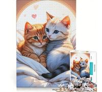 Jigsaw for Adults 1000 Pieces Two Little Cat(1200), Educational Toy