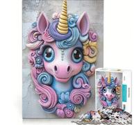 Jigsaw for Adults 1000 Pieces Unicorn Wall Sculpture(1200)(CBC35), Educational Toy