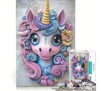 Jigsaw for Adults 1000 Pieces Unicorn Wall Sculpture(1200)(CBC35), Educational Toy