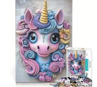Jigsaw for Adults 1000 Pieces Unicorn Wall Sculpture(1200)(CBC35), Educational Toy
