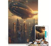 Jigsaw for Adults 1000 Pieces Urban Airship(无水印)(B00F6), Educational Toy