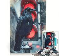 Jigsaw for Adults 1000 Pieces Urban Omen︰ The Raven at Red(1200)(7B3E3), Educational Toy