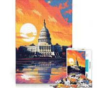 Jigsaw for Adults 1000 Pieces US Capitol Aesthetic Paint(1200)(BAD43), Educational Toy
