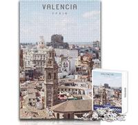 Jigsaw for Adults 1000 Pieces Valencia Family Fun & Game Night Precision Cutting Gift For Birthdays Size 38x26cm