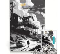 Jigsaw for Adults 1000 Pieces Visit Bates Motel Practical Game But Fun And Humorous Artists' Collection Fine Arts 50x75cm
