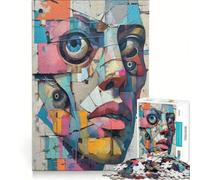 Jigsaw for Adults 1000 Pieces What Seems to Be A Face Fun Games Decompressing Intellectual Wishlist with Santa Claus 38x52cm