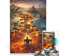 Jigsaw for Adults 1000 Pieces Where Worlds Collide Fun Games Fun Activities at Home Birthday Present,Travel Gifts 50x75cm