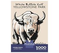 Jigsaw for Adults 1000 Pieces White Buffalo Calf Jigsaw for Adults Relax Games Analysis And Logic Unique Birthday And Xmas Gifts 38x26cm/1000pcs