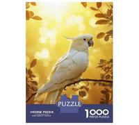 Jigsaw for Adults 1000 Pieces White Cockatoo in Golden Light Puzzles for Adults Hands-on Game Analysis And Logic Unique Birthday And Xmas Gifts 70x50cm/1000pcs