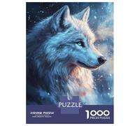 Jigsaw for Adults 1000 Pieces White Wolf Portrait Puzzles for Adults Hands-on Game Analysis And Logic Unique Birthday And Xmas Gifts 70x50cm/1000pcs