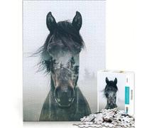 Jigsaw for Adults 1000 Pieces Wild Horse Serenity(1200)(DCDE0), Educational Toy