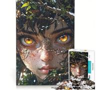 Jigsaw for Adults 1000 Pieces Wildfire Eyes in Nature's Embrace(1200)(E2AD3), Educational Toy