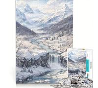 Jigsaw for Adults 1000 Pieces Winter in The Mountains(1200), Educational Toy