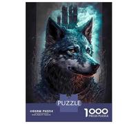 Jigsaw for Adults 1000 Pieces Wolf Enchanted World Puzzles for Adults DIY Toys Analysis And Logic Gifts for Friends And Family 38x26cm/1000pcs