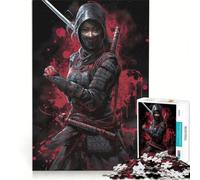 Jigsaw for Adults 1000 Pieces Women Samurai, Educational Toy, But Fun And Humorous, with Matching Poster And Trivia Sheet 38x52cm