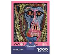 Jigsaw for Adults 1000 Pieces Yayoi Kusama Mandrill No.4 Exhibition Poster Puzzles for Adults Hands-on Game Analysis And Logic Unique Birthday And Xmas Gifts 70x50cm/1000pcs