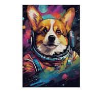 Jigsaw for Adults 1000pcs(38x26cm) S Corgi Astronaut Space Art Teenagers Puzzles Brain Teaser Game Hand Speed Race Unique Birthday And Xmas Gifts 1000pcs(38x26cm) S