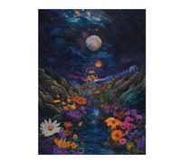 Jigsaw for Adults 1000pcs(52x38cm) Fantasy Forest Stream Night Sky Teenagers Puzzles Brain Teaser Game Hand Speed Race Unique Birthday And Xmas Gifts 1000pcs(52x38cm)