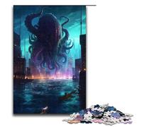 Jigsaw for Adults 1000pcs Piece Kraken Rising Puzzle for Adults Wooden Family Games Christmas Birthday Gifts 75x50cm