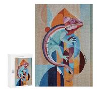 Jigsaw for Adults 300 PCS Chameleon Jigsaw Puzzles for Adults Analysis And Logic Train Your Brain And Hands Toy Intellectual Game 300 PCS