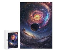 Jigsaw for Adults 300 PCS Cosmic Galaxy Wallpaper Jigsaw Puzzles for Adults Family Activities Train Your Brain And Hands Unique Challenge Game 300 PCS