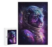 Jigsaw for Adults 300 PCS Cosmic Leopard Astronaut-1 Jigsaw Puzzles for Adults Analysis And Logic Train Your Brain And Hands Toy Intellectual Game 300 PCS