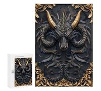 Jigsaw for Adults 300 PCS Elegant Golden Dragon Art Jigsaw Puzzles for Adults Analysis And Logic Train Your Brain And Hands Toy Intellectual Game 300 PCS