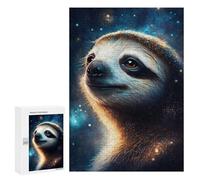 Jigsaw for Adults 300 PCS Galactic Sloth Greeting Card Jigsaw Puzzles for Adults Analysis And Logic Train Your Brain And Hands Toy Intellectual Game 300 PCS