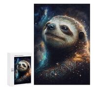 Jigsaw for Adults 300 PCS Galactic Sloth Portrait-3 Jigsaw Puzzles for Adults Analysis And Logic Train Your Brain And Hands Toy Intellectual Game 300 PCS