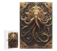 Jigsaw for Adults 300 PCS Golden Mystery Kraken Jigsaw Puzzles for Adults Analysis And Logic Train Your Brain And Hands Toy Intellectual Game 300 PCS