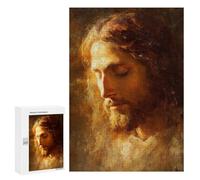Jigsaw for Adults 300 PCS Jesus Christ Painting Artwork Jigsaw Puzzles for Adults Family Activities Train Your Brain And Hands Unique Challenge Game 300 PCS