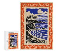 Jigsaw for Adults 300 PCS Molokai Tropical Beach Scene Jigsaw Puzzles for Adults Analysis And Logic Train Your Brain And Hands Toy Intellectual Game 300 PCS