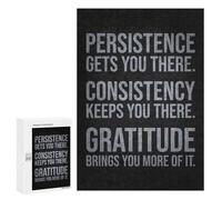 Jigsaw for Adults 300 PCS Persistence, Consistency, Gratitude Jigsaw Puzzles for Adults Analysis And Logic Train Your Brain And Hands Toy Intellectual Game 300 PCS