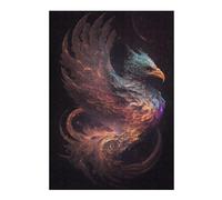 Jigsaw for Adults 300 PCS Phoenix Celestial Firebird Artwork Jigsaws for Adults Anti-Stress Toys But Fun And Humorous Fun Activities at Home 300 PCS
