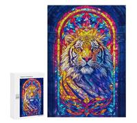 Jigsaw for Adults 300 PCS Regal Tiger Jigsaw Puzzles for Adults Analysis And Logic Train Your Brain And Hands Toy Intellectual Game 300 PCS