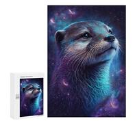 Jigsaw for Adults 300 PCS Space Otter Portrait -2 Jigsaw Puzzles for Adults Analysis And Logic Train Your Brain And Hands Toy Intellectual Game 300 PCS