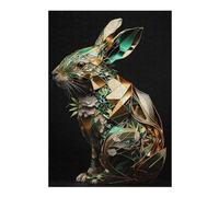 Jigsaw for Adults 38x26cm/1000pcs Abstract Geometric Rabbit Puzzle for Adults Brain Teaser Game Home Decoration Unique Birthday And Xmas Gifts 38x26cm/1000pcs