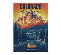 Jigsaw for Adults 38x26cm/1000pcs Colorado Mountain Road Trip Puzzle for Adults Brain Teaser Game Home Decoration Unique Birthday And Xmas Gifts 38x26cm/1000pcs